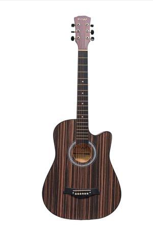 Belear I280 38 Inch Zebrawood Acoustic Guitar 